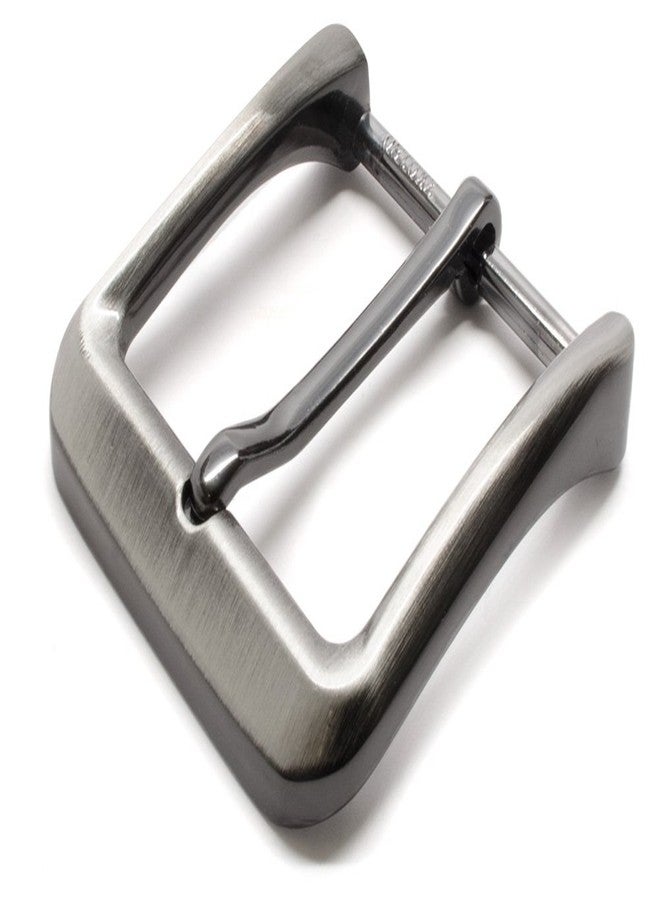 Nickel Smart Gunmetal Gray Casual Buckle - 1½ Inch Nickel Free Zinc Belt Buckle with Brushed Gray Finish - Image 1